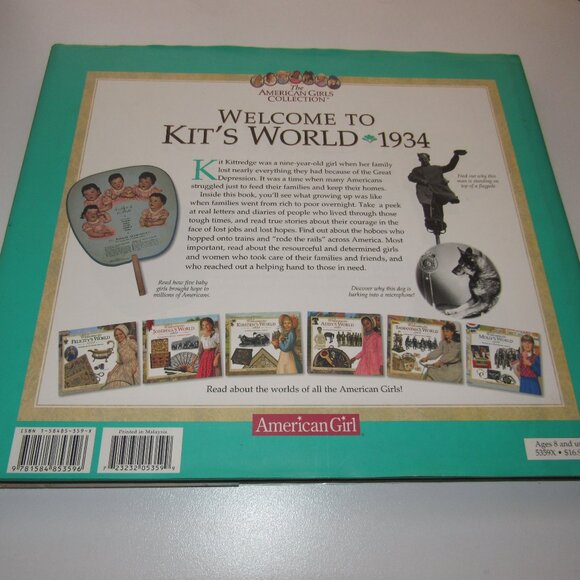 American Girl “Welcome to Kit’s World 1934” Hardcover Book – Great Depression - Picture 2 of 5
